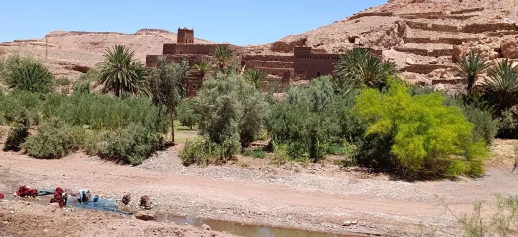 The banks of the river in Ait Ben Haddou